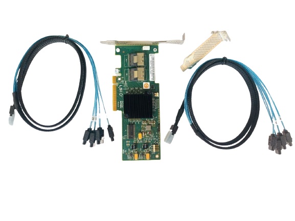 9211-8i LSI 9240-8i 6Gbps SAS HBA FW-P20 IT Mode with Cables